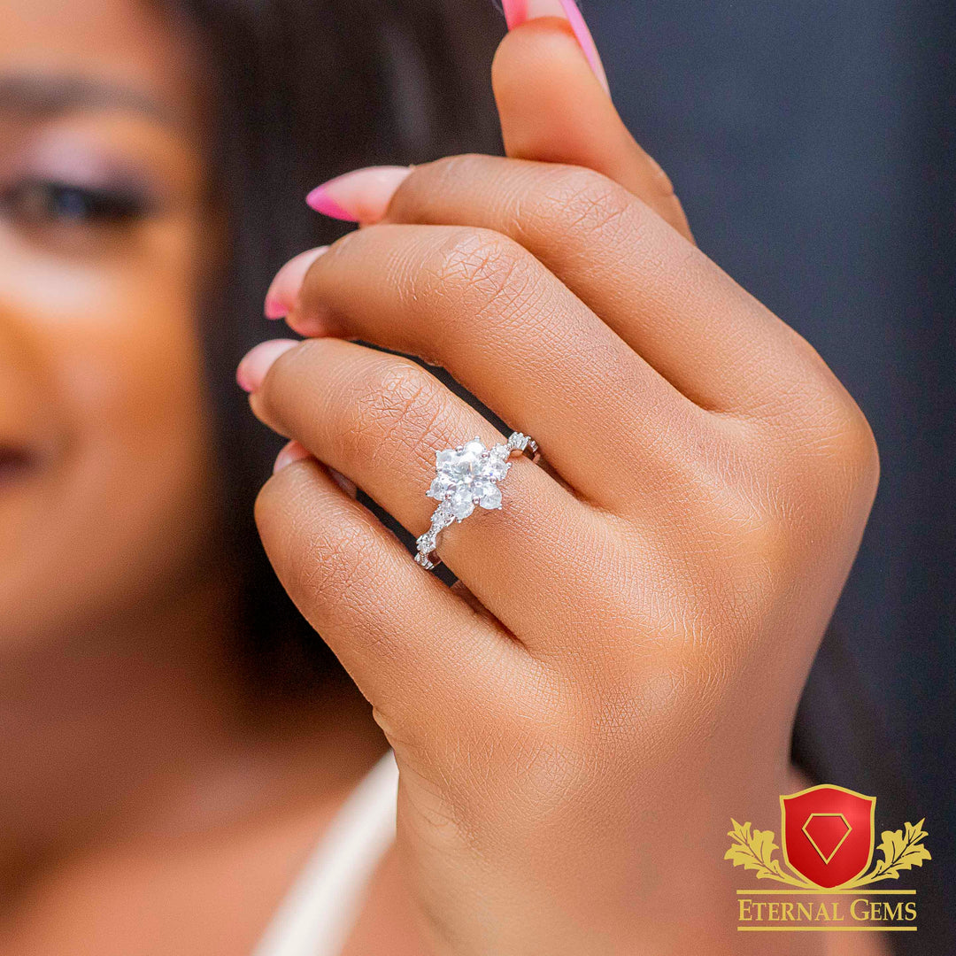 Harper Moissanite Engagement Ring