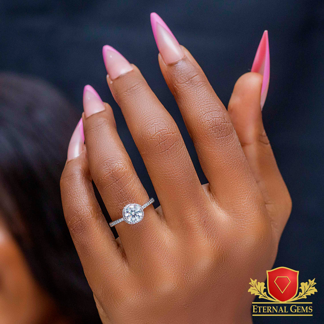 Aria Moissanite Engagement Ring