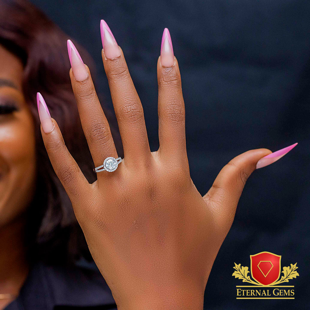 Zoe Moissanite Engagement Ring