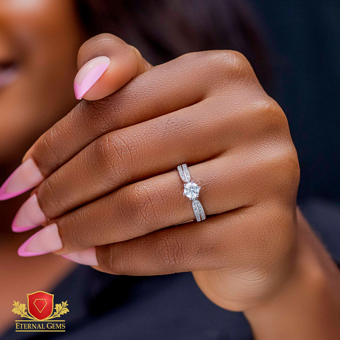Emma Moissanite Engagement Ring