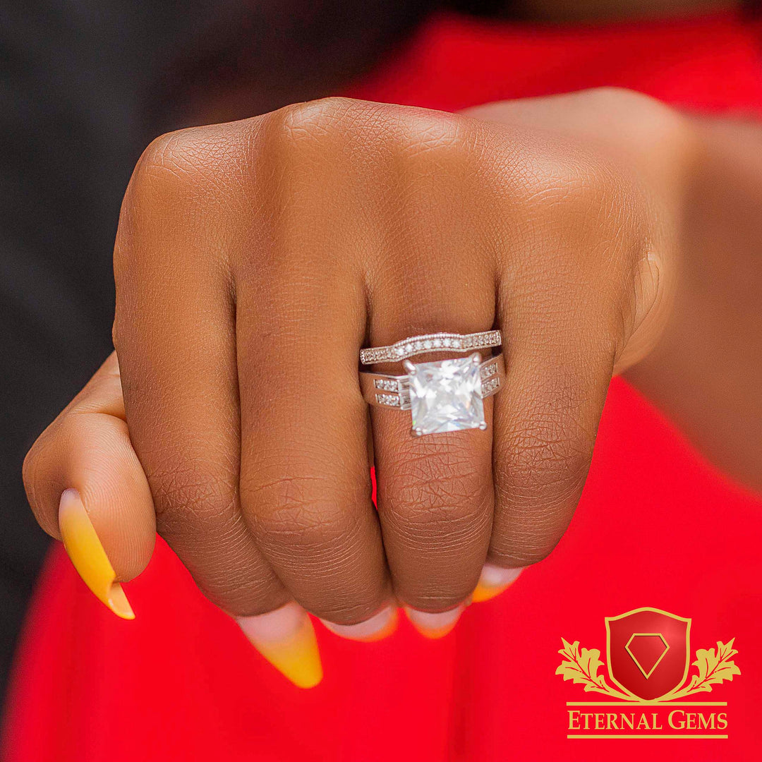 Janet Exclusive Sterling Silver Bridal Set