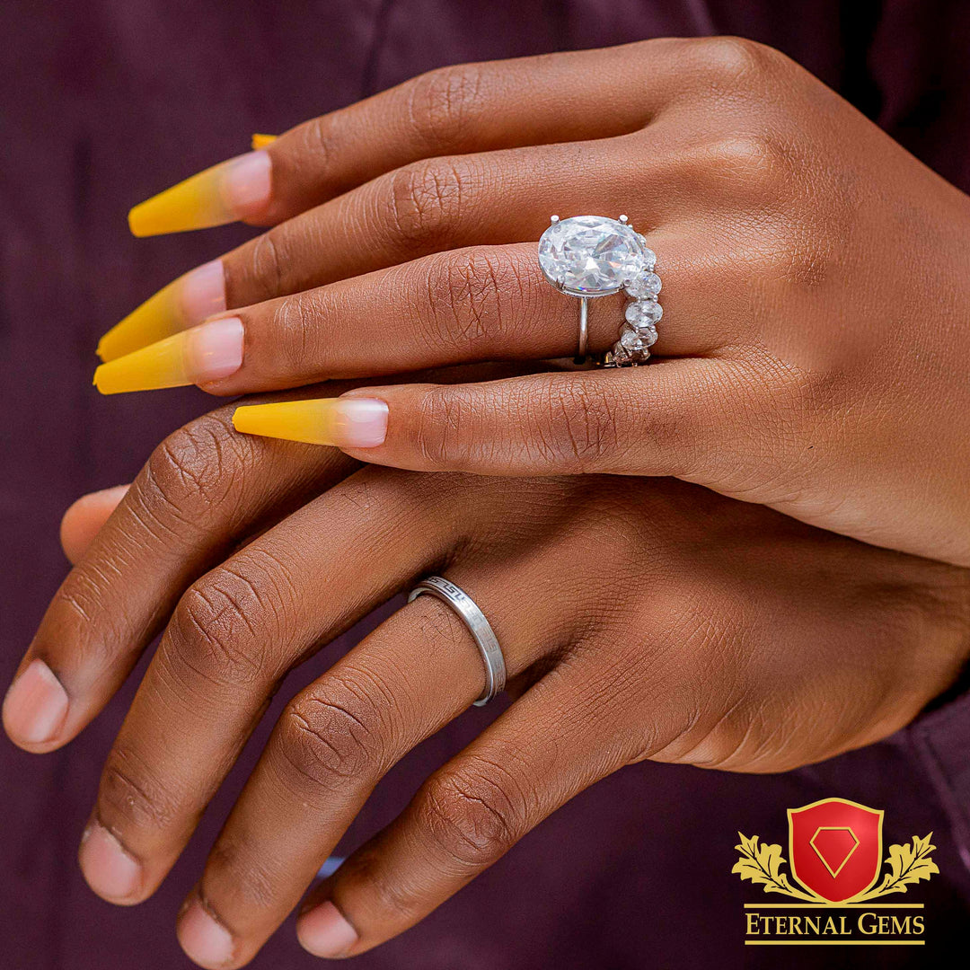 Michelle Exquisite Sterling Silver Wedding Set