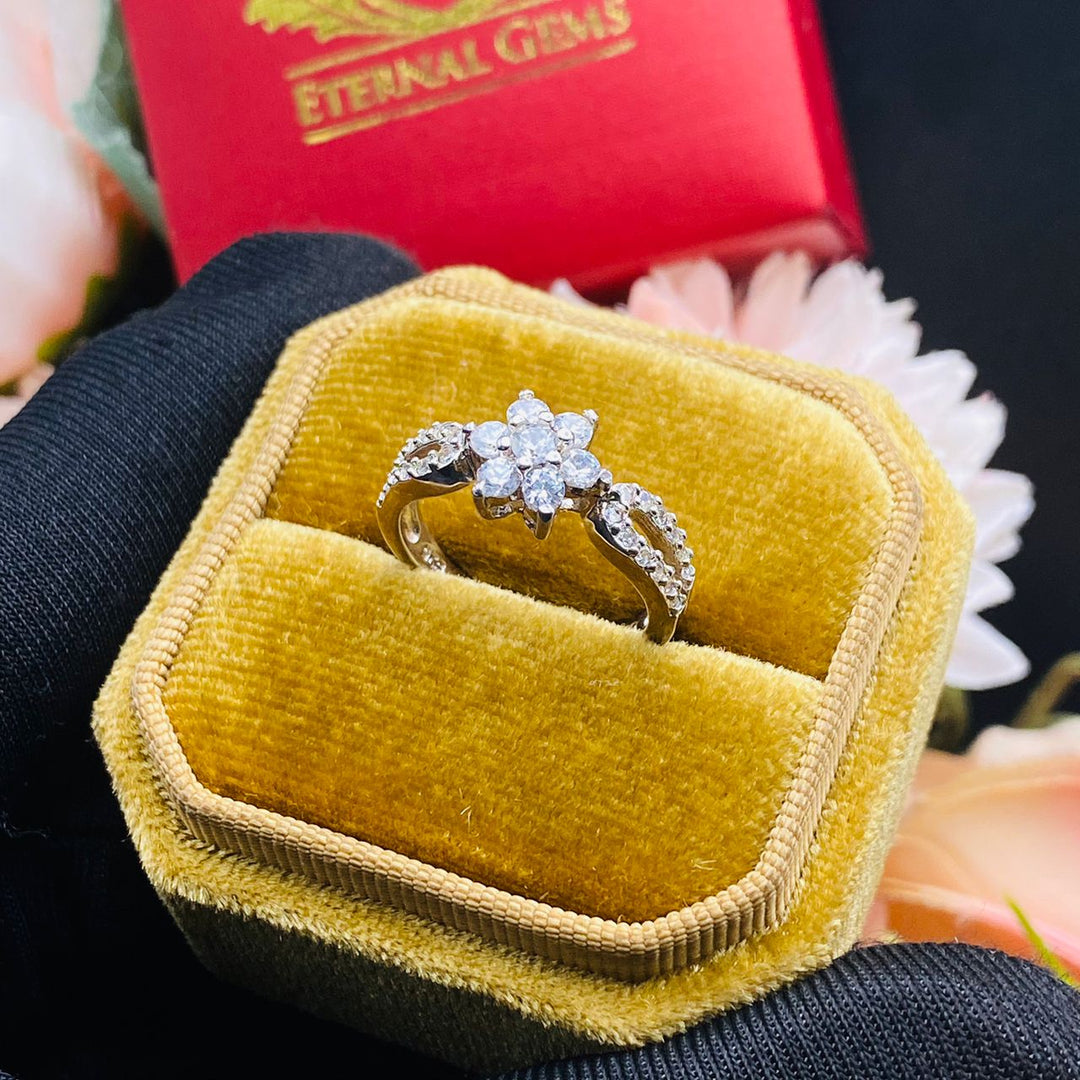 Hazel Sterling Silver Engagement Ring