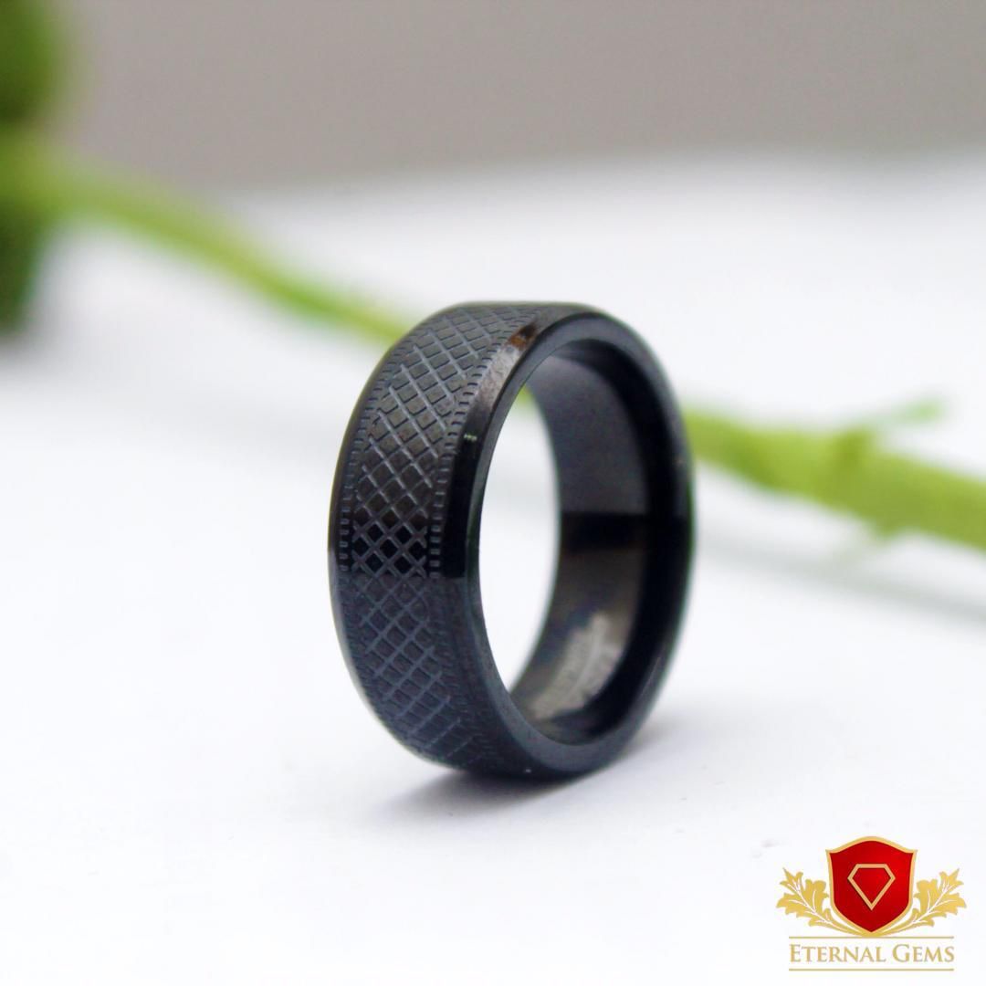 This beautiful Titanium Wedding Band