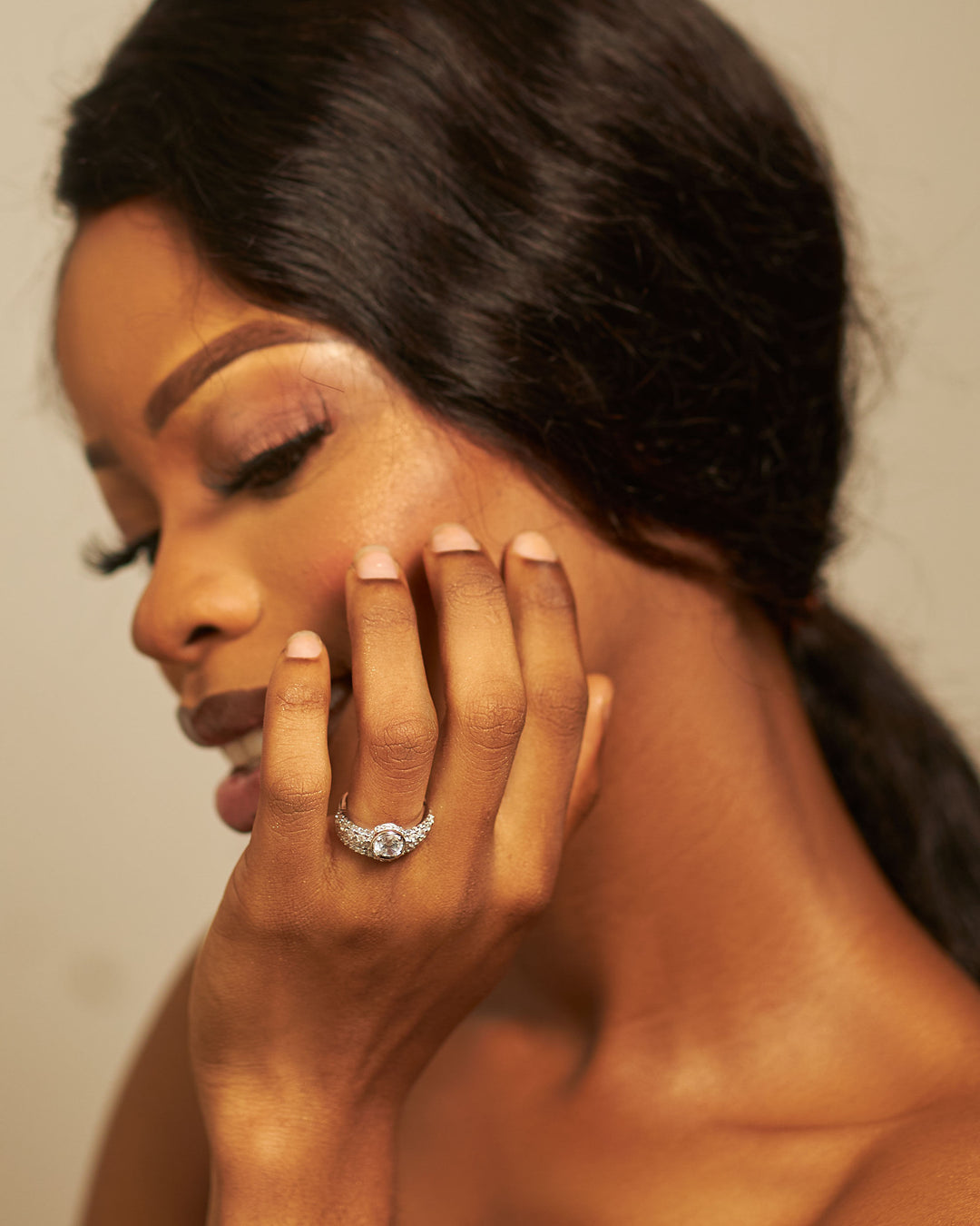 Beautiful Silver Engagement set is the perfect set.