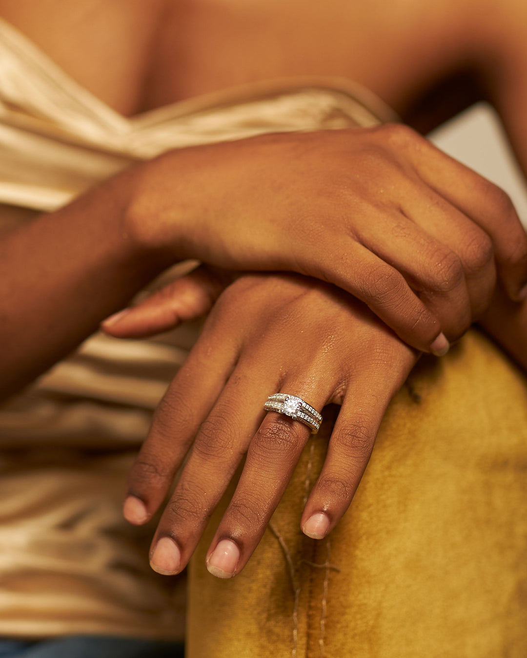 Beautiful Silver Bridal set is the perfect set.