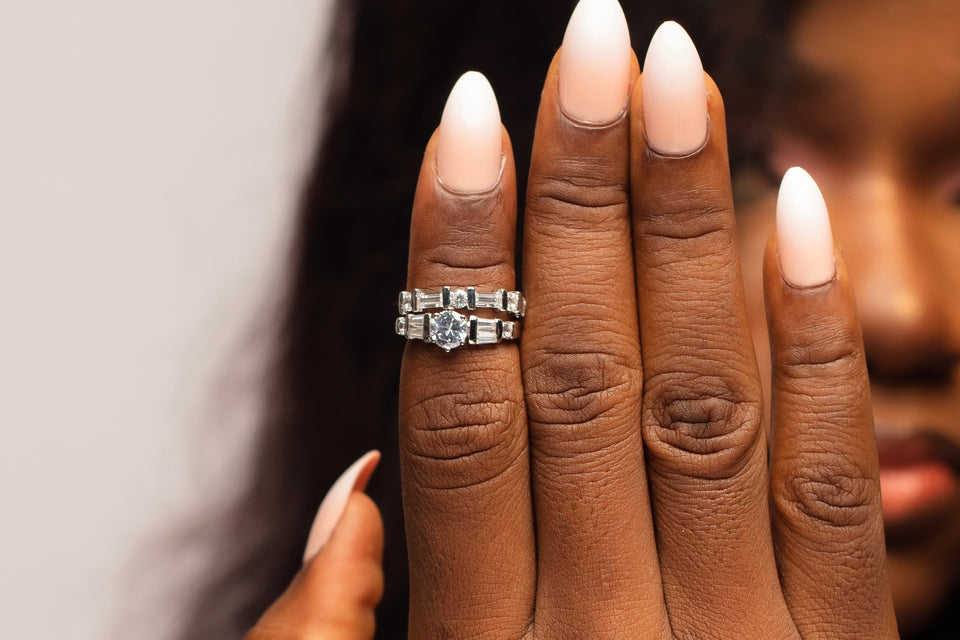 Astonishly crafted Sterling Silver Bridal set
