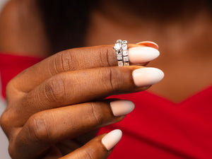 Elegant Sterling Silver Bridal set