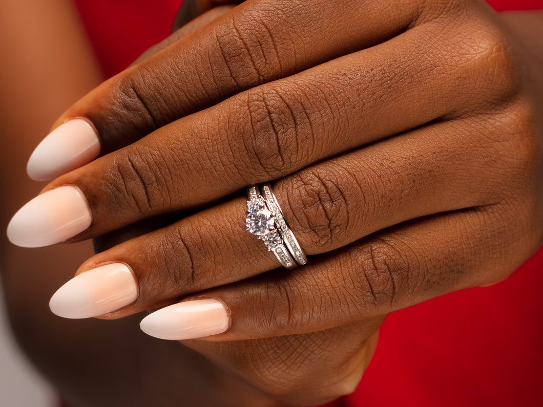 Timeless Elegance Sterling Silver Bridal set