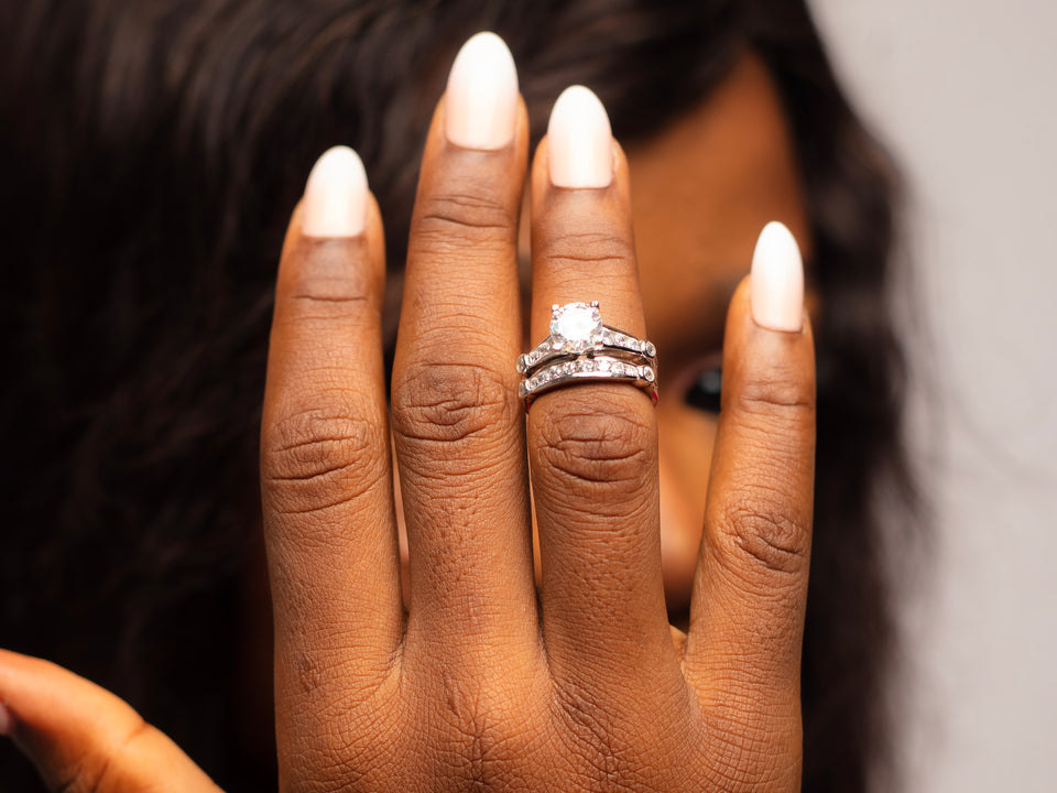 D-Classic Sterling Silver Bridal set