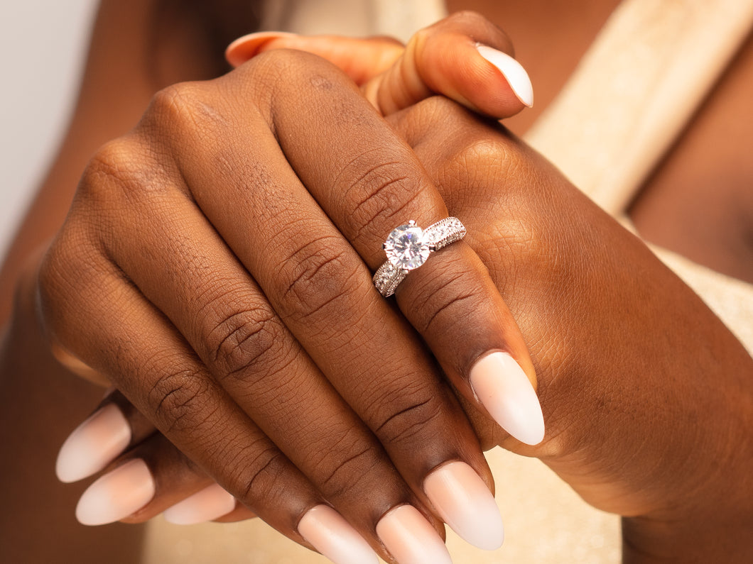 Fola's Elegance Sterling Silver Engagement ring