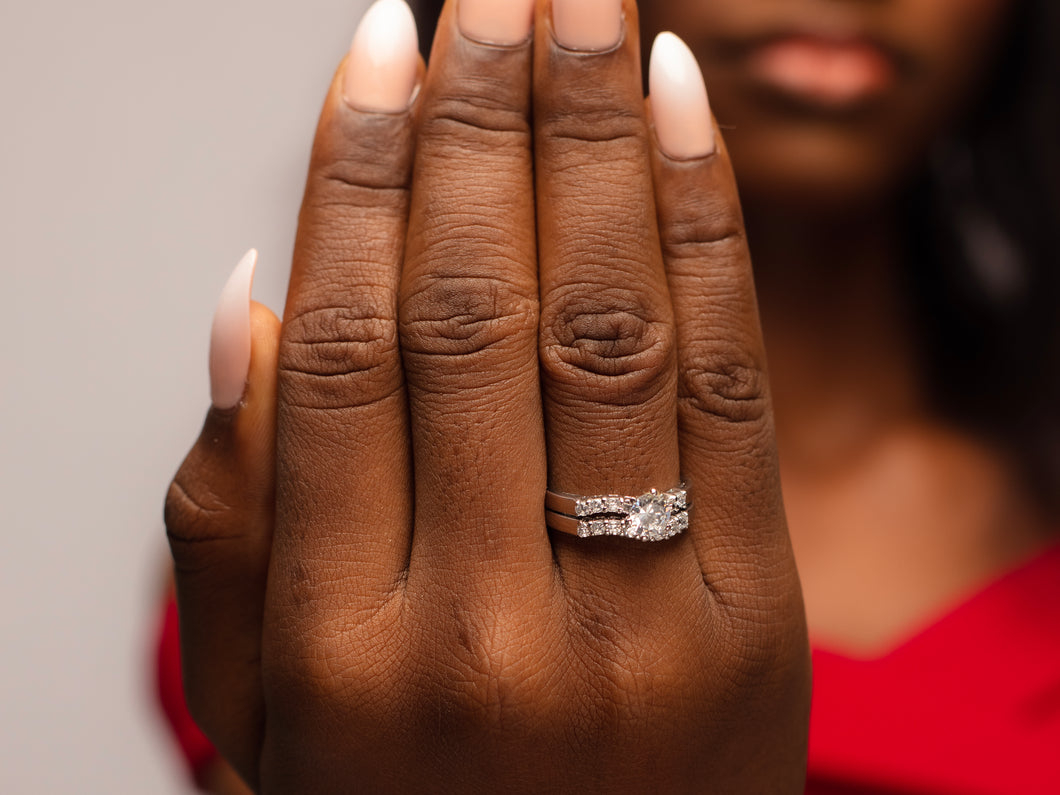 Divine Elegant Sterling Silver Bridal set