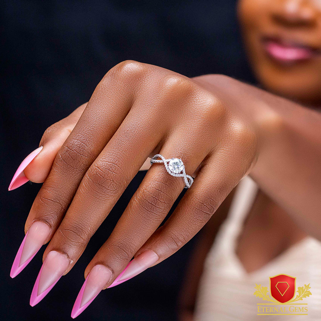 Layla Moissanite Engagement Ring