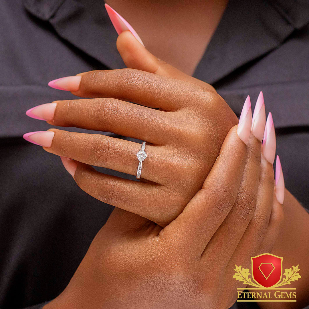 Rymah's moissanite Engagement Ring