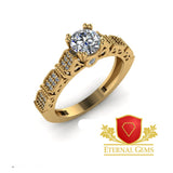 18karat Gold Engagement set