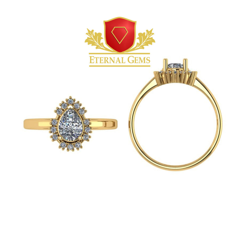 18karat Gold Engagement set