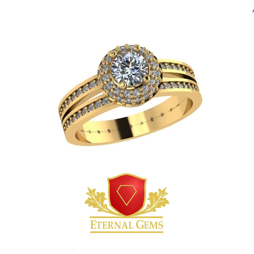 18karat Gold Engagement set