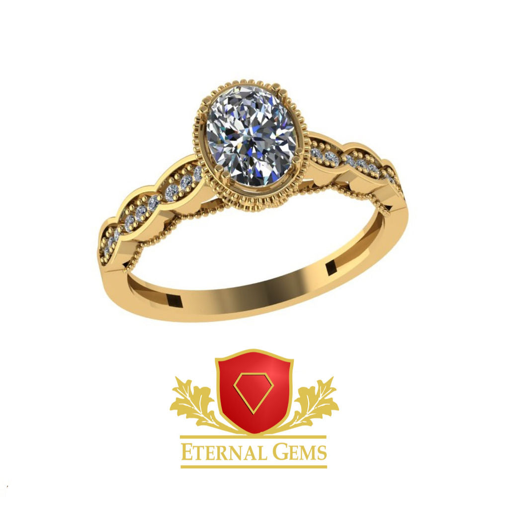 18karat Gold Engagement set