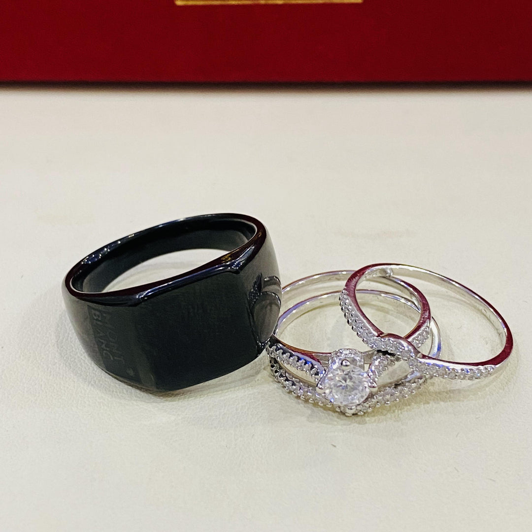 Leila Silver Wedding Ring