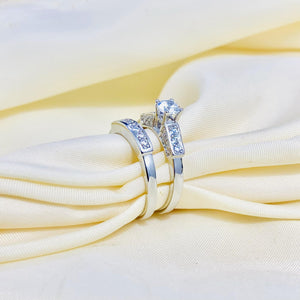 Stunning Silver Bridal set is the perfect set
