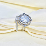Stunning Silver Bridal set is the perfect set