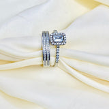 Stunning Silver Bridal set is the perfect set