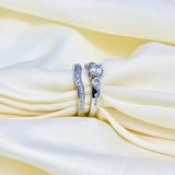 Stunning Silver Bridal set is the perfect set