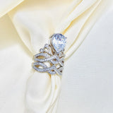 Stunning Silver Bridal set is the perfect set