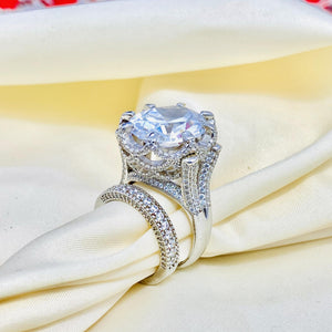 Stunning Silver Bridal set is the perfect set
