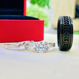 Beautiful Silver wedding set is the perfect set