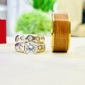 Beautiful Silver wedding set is the perfect set