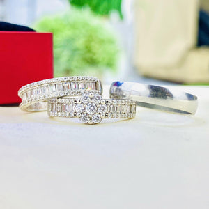Beautiful Silver wedding set is the perfect set