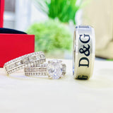 Beautiful Silver wedding set is the perfect set