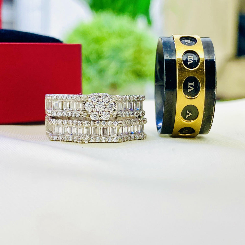 Beautiful Silver wedding set is the perfect set