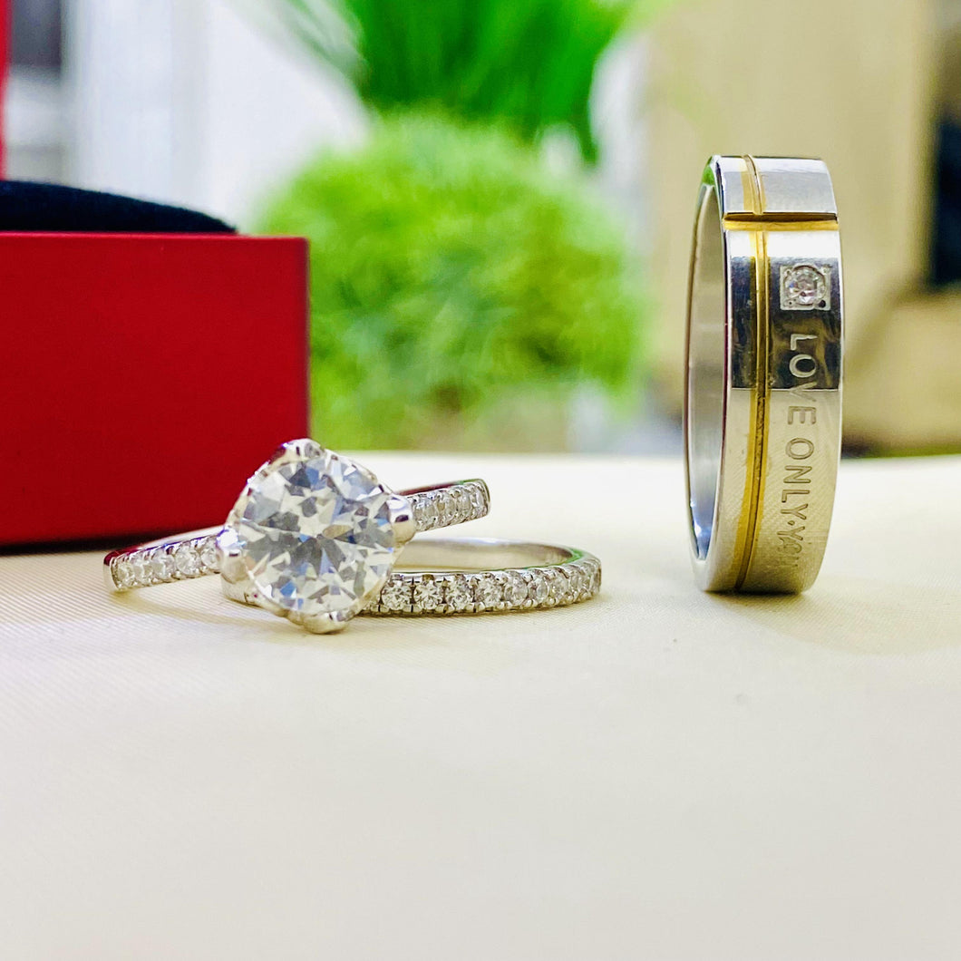 Beautiful Silver wedding set is the perfect set
