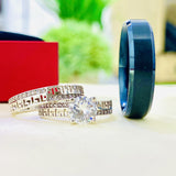 Beautiful Silver wedding set is the perfect set