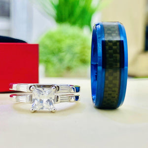 Beautiful Silver wedding set is the perfect set