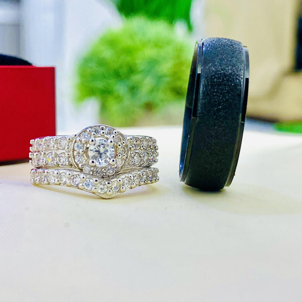 Beautiful Silver wedding set is the perfect set