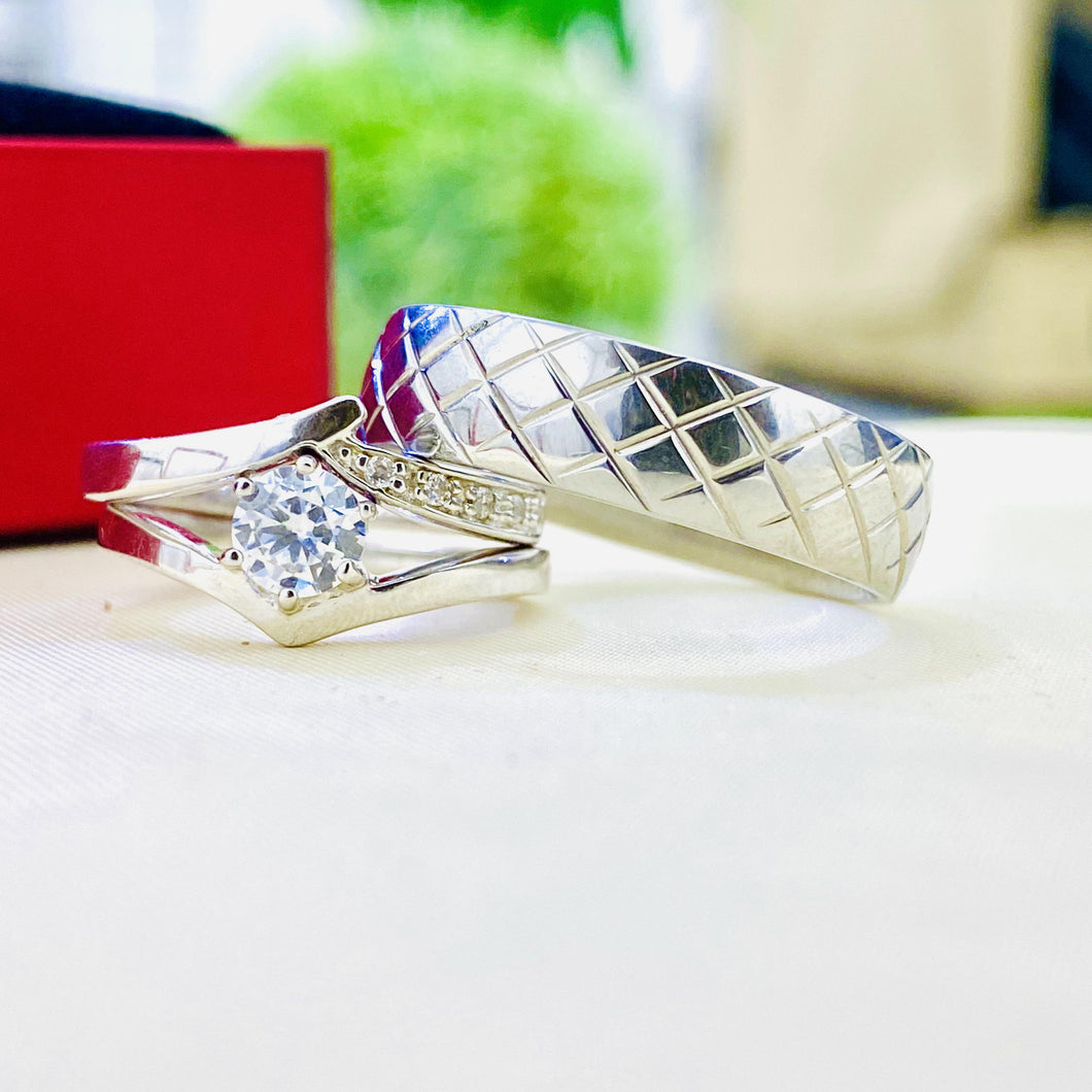 Beautiful Silver wedding set is the perfect set