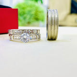 Beautiful Silver wedding set is the perfect set