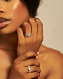Beautiful Silver Engagement set is the perfect set.
