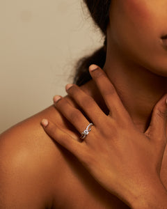 Beautiful Silver Engagement set is the perfect set.