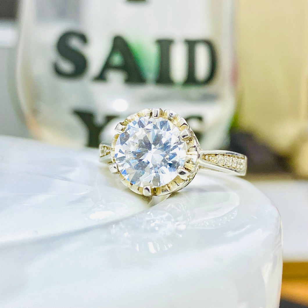 Sterling Silver Engagement Rings